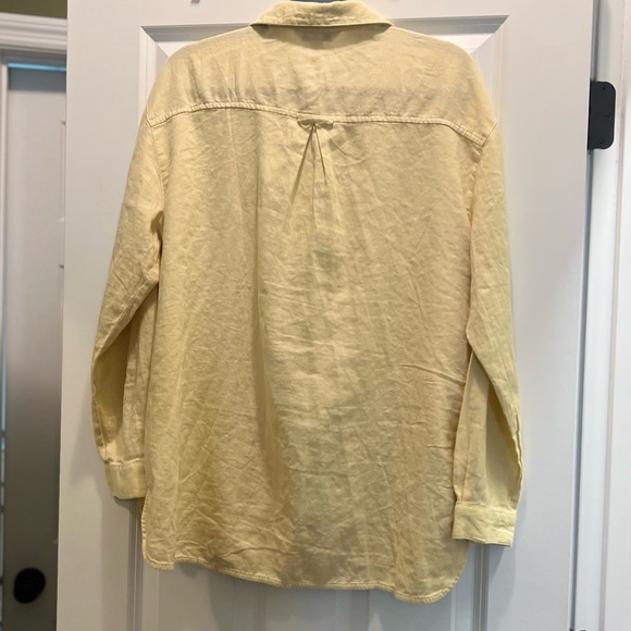 3/$19 Old Navy Linen-Blend Boyfriend Shirt - Picture 6 of 11